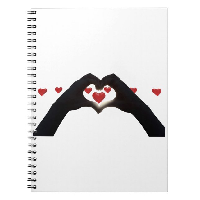 "With the heart in hand" Notebook (Front)