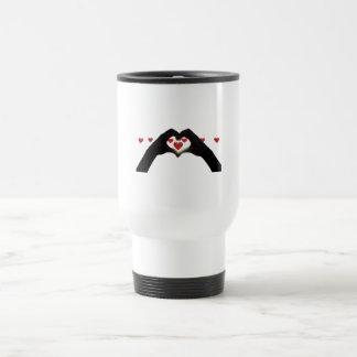 "With the heart in hand" Travel Mug