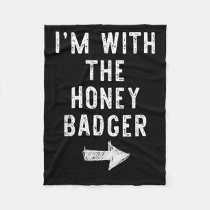 with The Honey Badger Funny Halloween Matching Fleece Blanket