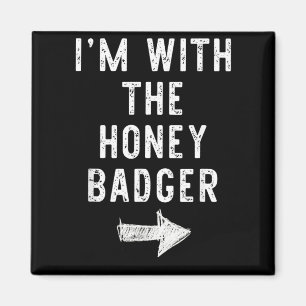 with The Honey Badger Funny Halloween Matching Magnet