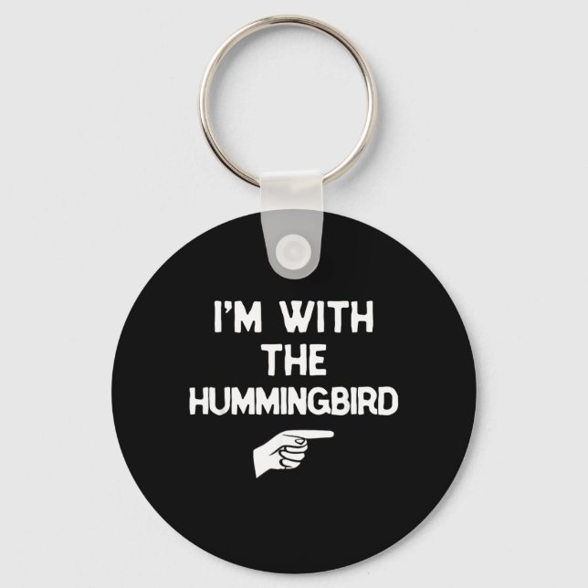 with The Hummingbird Funny Halloween Matching Key Ring (Front)