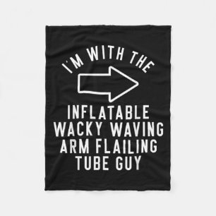 with The Inflatable Wacky Waving Arm Flailing Tube Fleece Blanket