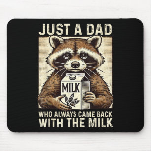 With The Milk Fathers Day Dad Husband Retro Vintag Mouse Mat