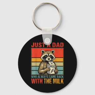 With The Milk Fathers Day First Time Dad New Fathe Key Ring