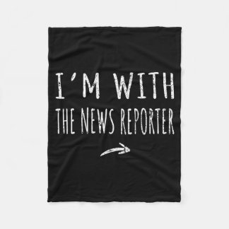 With The News Reporter Matching Lazy Halloween Fleece Blanket