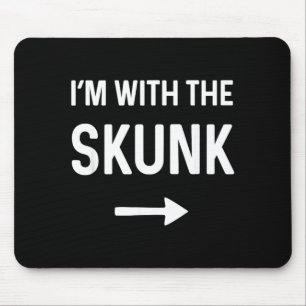 with The Skunk Funny Halloween Costume Mouse Mat
