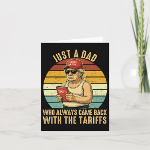 With The Tariff Funny Trump Father's Day  Card