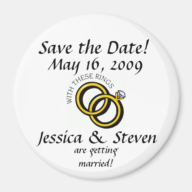 With These Rings Magnet (Front)