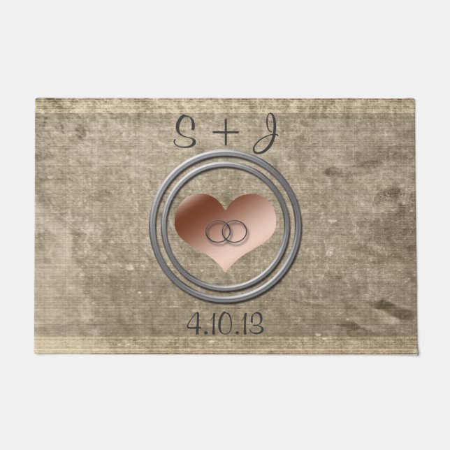 With This Ring by Shirley Taylor Doormat (Front)