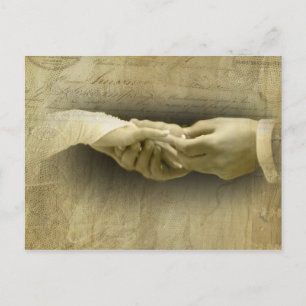 With this Ring, Romantic Vintage Wedding Love Postcard