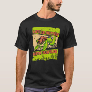   With Turtles Tortoise Painted   Turtle T-Shirt