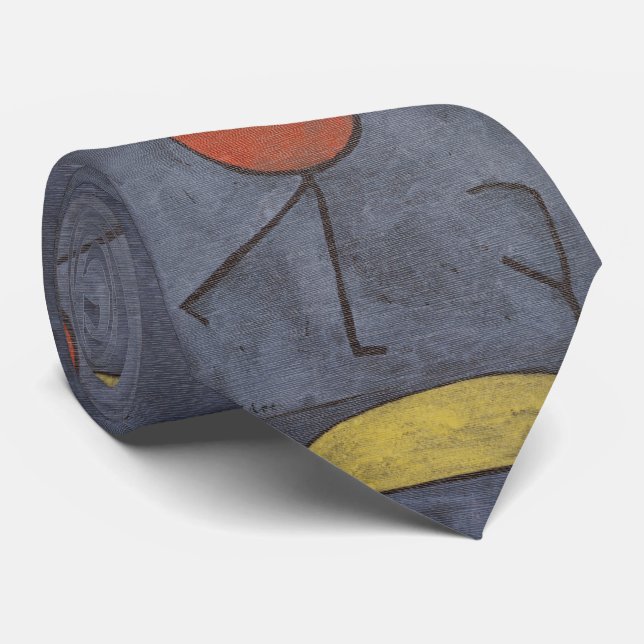 With Umbrella - Abstract Art  Tie (Rolled)