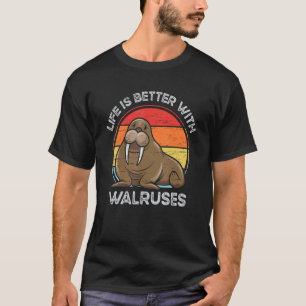 With Walruses Tusk Whiskers Marine Mammals T-Shirt