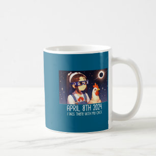 With Watching Total Solar Eclipse Chicken Coffee Mug