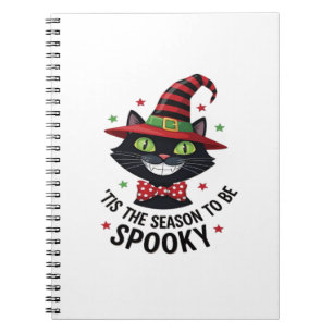 With Witch Hat And Tie Notebook