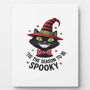 With Witch Hat And Tie Plaque