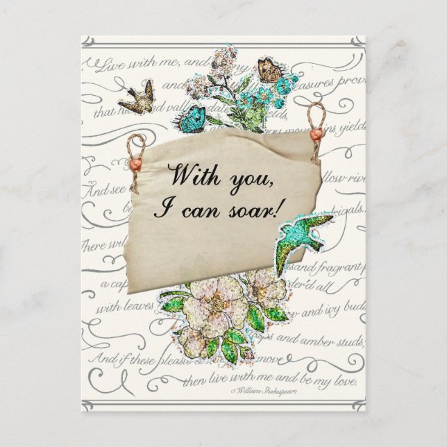 With You I Can Soar Postcard (Front)