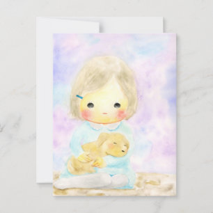 With you postcard