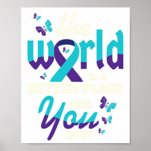 With You Suicide Awareness Mental Health Poster