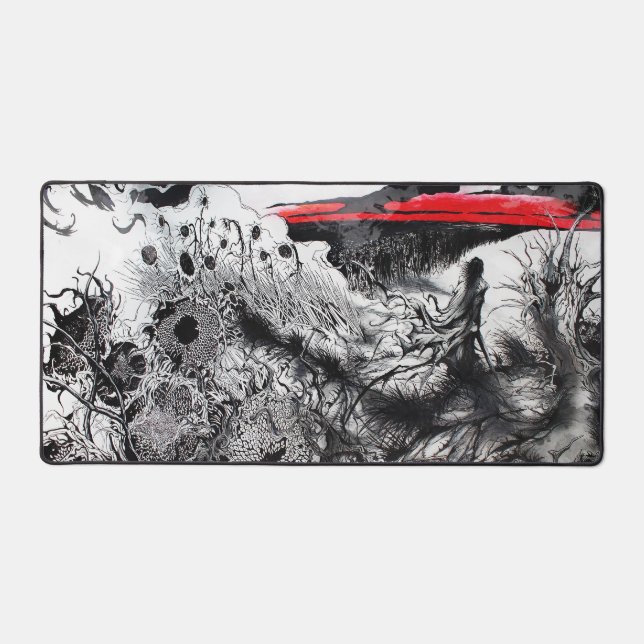 Withering Fields of the Crimson Dusk Desk Mat (Front)