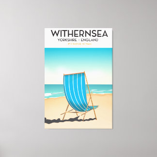 Withernsea, yorkshire,beach poster, travel print