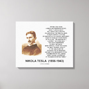 Within A Few Years Simple Inexpensive Device Tesla Canvas Print