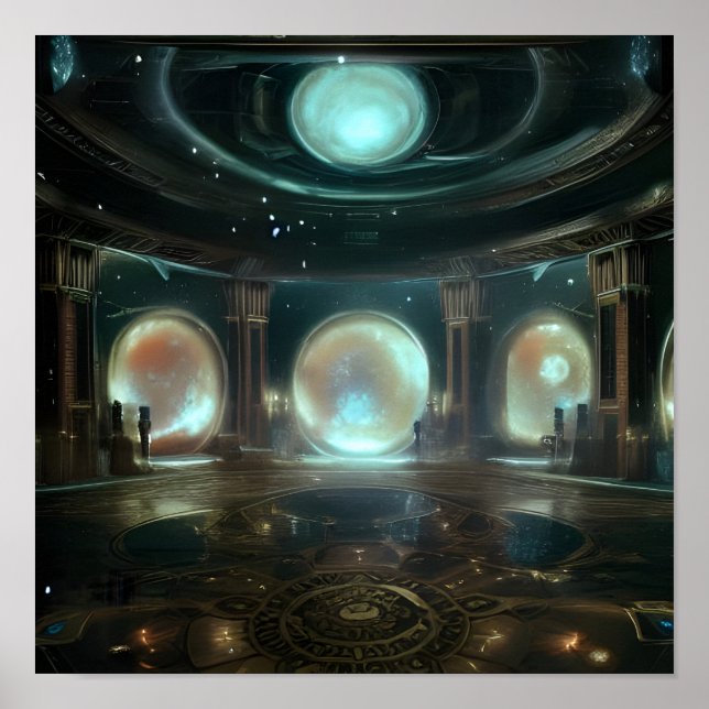 Within the Astral Palace (Observatory) Poster (Front)