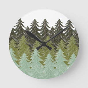WITHIN THE FOREST ROUND CLOCK