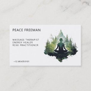 Within the Silence Forest Meditation Business Card
