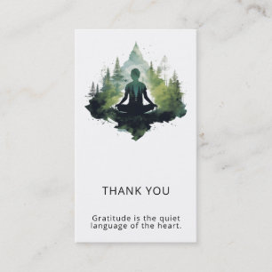 Within the Silence Forest Meditation Business Card