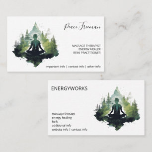 Within the Silence Forest Meditation Business Card