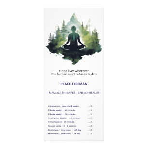 Within the Silence Forest Meditation Rack Card