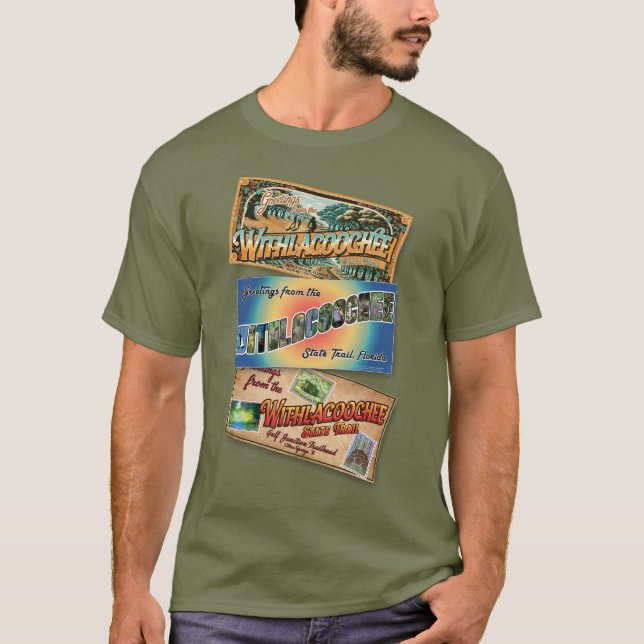 Withlacoochee State Trail Official Postcard T-Shirt (Front)