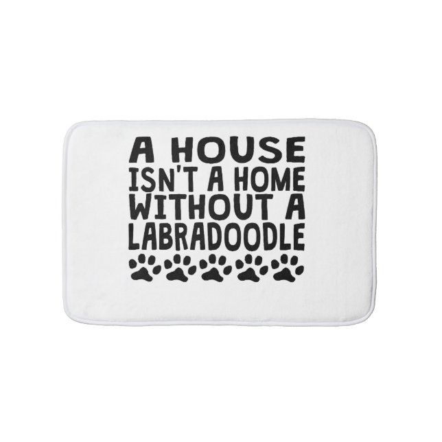 Without A Labradoodle Bath Mat (Front)