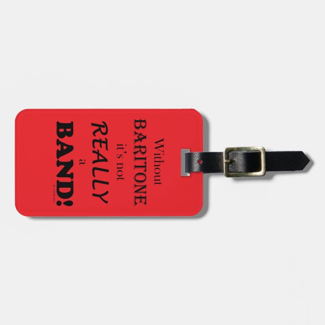 Without Baritone Luggage Tag (Front Horizontal)