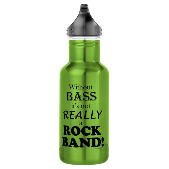 Without Bass - Rock Band 532 Ml Water Bottle (Right)