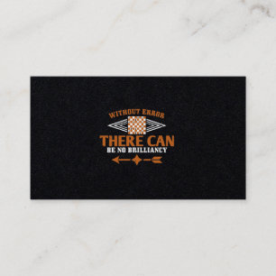 Without Error There Can Be No Brilliancy Business Card