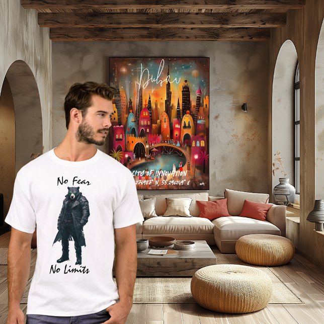 without Fear and Limits Futuristic Warrior T-Shirt (Creator Uploaded)
