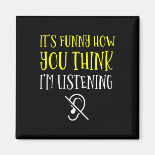 Without Hearing - Deaf - Unable To Hear - Deaf Awa Magnet