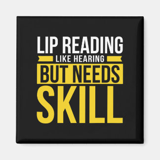 Without Hearing - Deaf - Unable To Hear - Deaf Awa Magnet