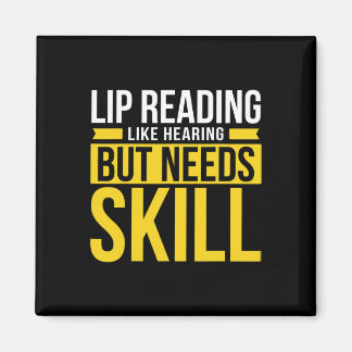 Without Hearing - Deaf - Unable To Hear - Deaf Awa Magnet