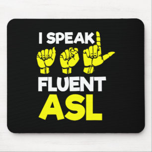 Without Hearing - Deaf - Unable To Hear - Deaf Awa Mouse Mat