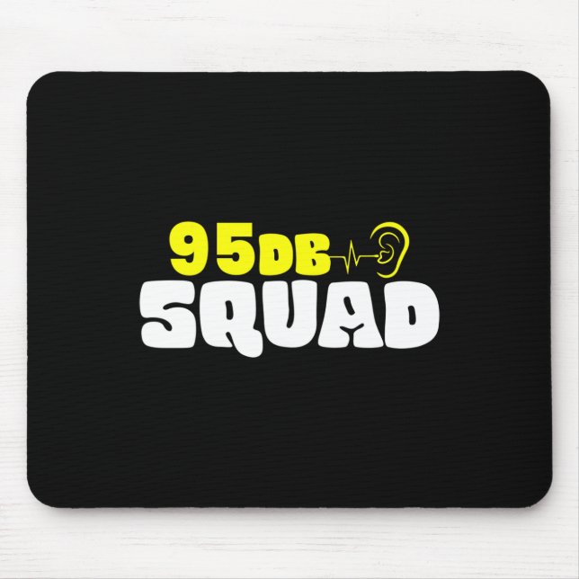 Without Hearing - Deaf - Unable To Hear - Deaf Awa Mouse Mat (Front)
