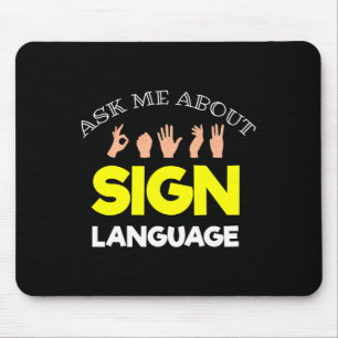Without Hearing - Deaf - Unable To Hear - Deaf Awa Mouse Mat