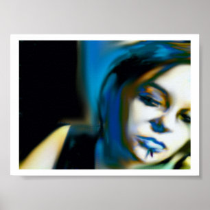 without me-blue poster