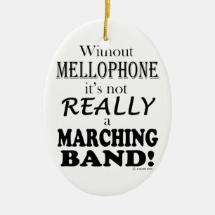Without Mellophone - Marching Band Ceramic Tree Decoration