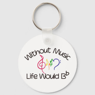Without Music Key Ring