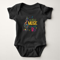 Without Music Life Would B Flat Clef Musical Notes