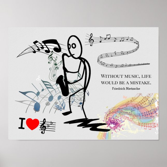 Without music, life would be a mistake *** poster (Front)