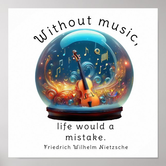 Without music, life would be a mistake, poster (Front)